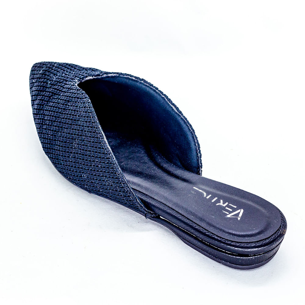 Mule Feminino Bico Fino - Preto