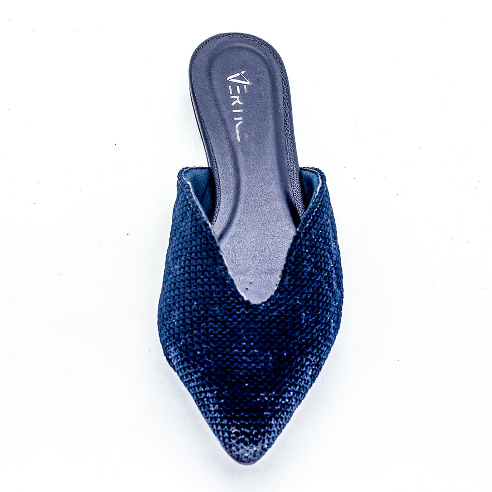 Mule Feminino Bico Fino - Preto