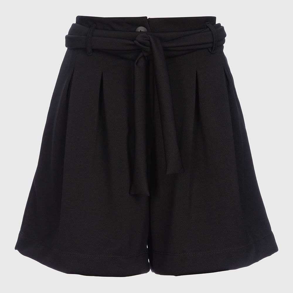 Short Cintura Altacom Faixa - Preto