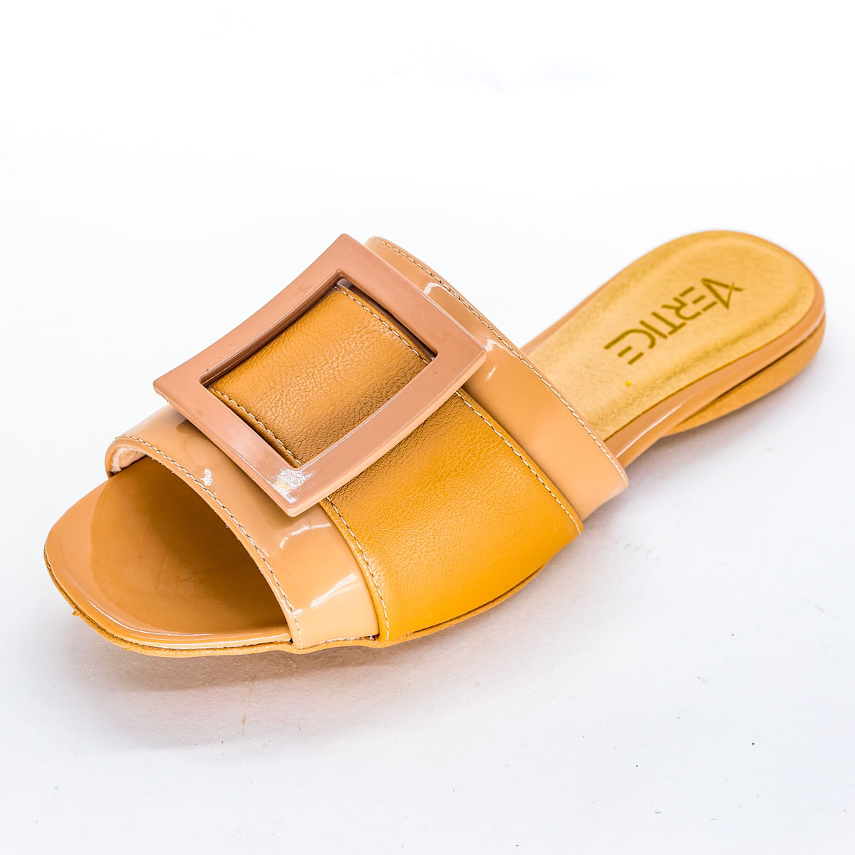 Rasteira Flat Feminina Com Fivela - Nude