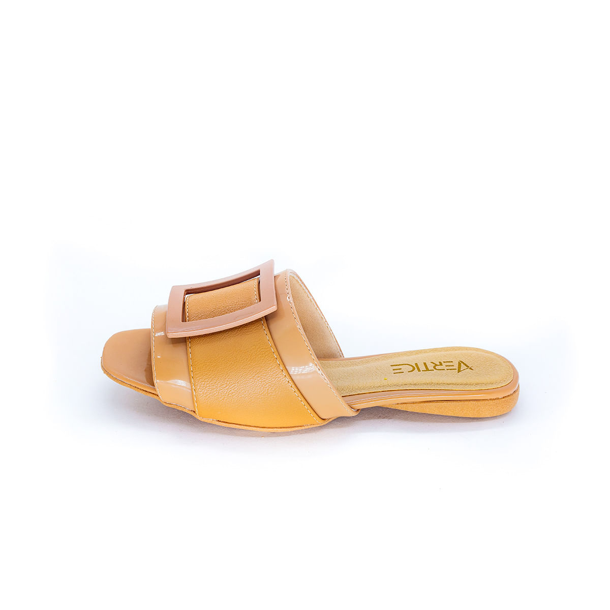 Rasteira Flat Feminina Com Fivela - Nude