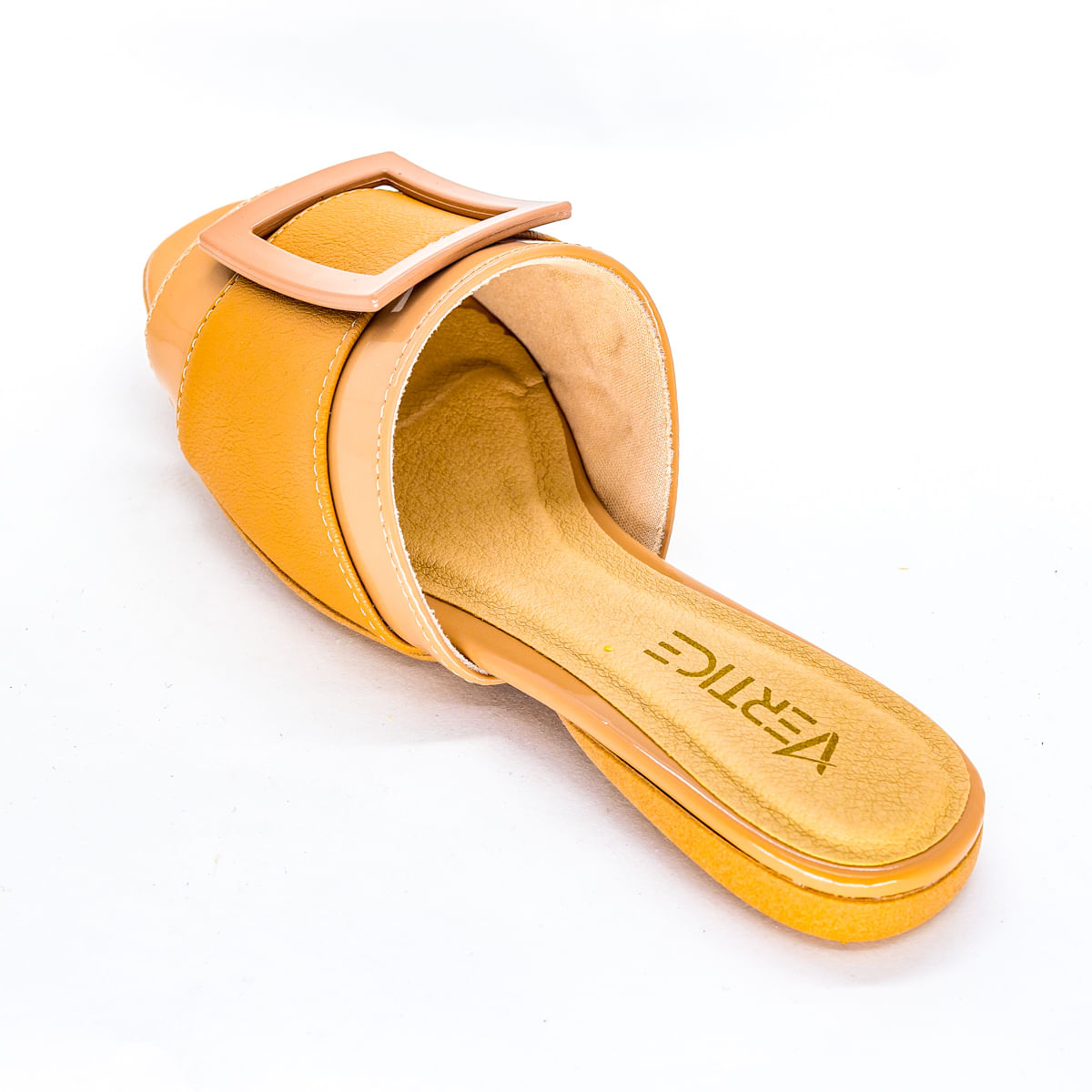 Rasteira Flat Feminina Com Fivela - Nude