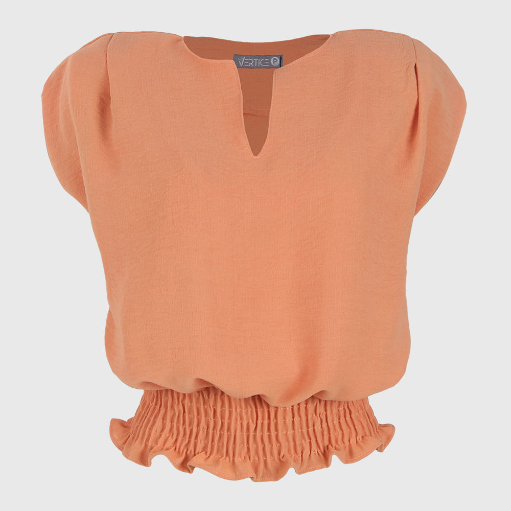 Blusa Muscle Tee com Ombreira Coral