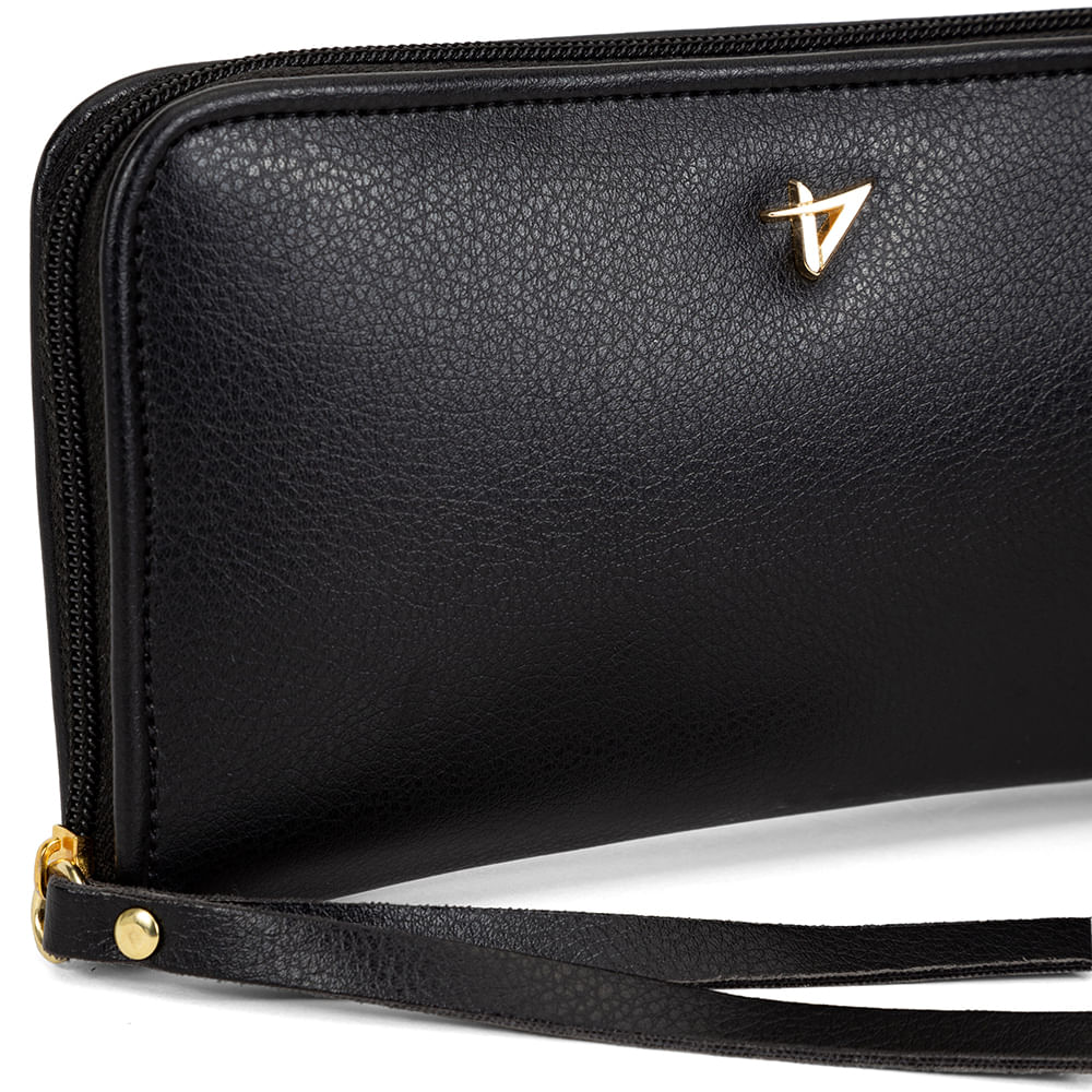 Carteira ZÍper Preto