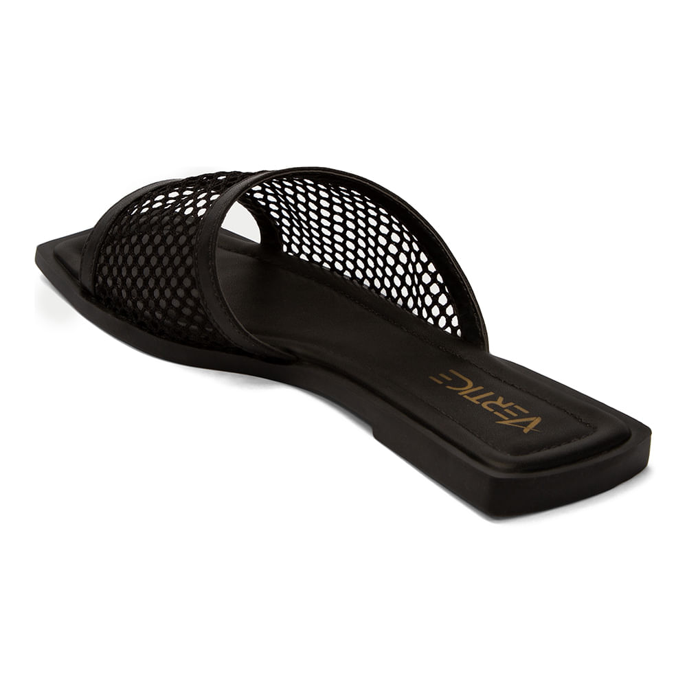 Rasteira Conforto Tela Preto