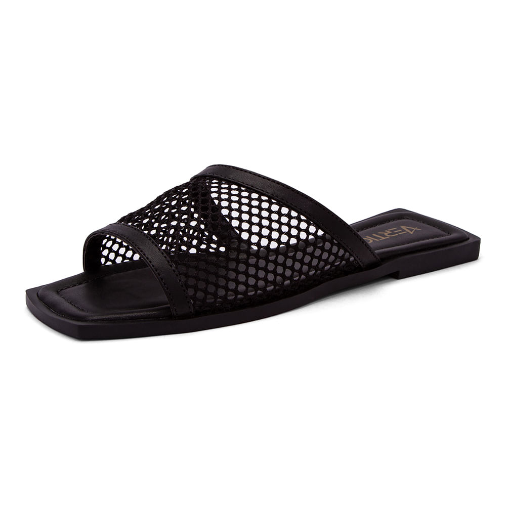 Rasteira Conforto Tela Preto