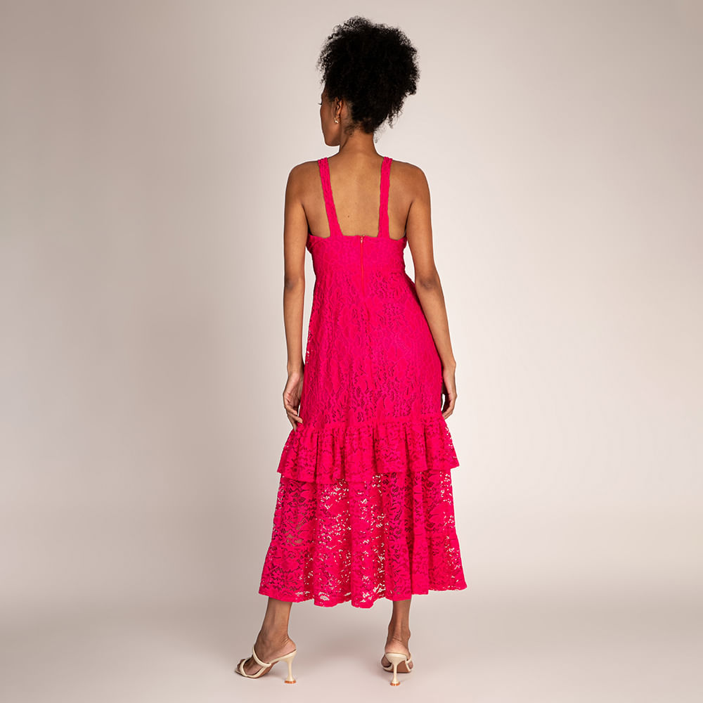 Vestido Renda Pink