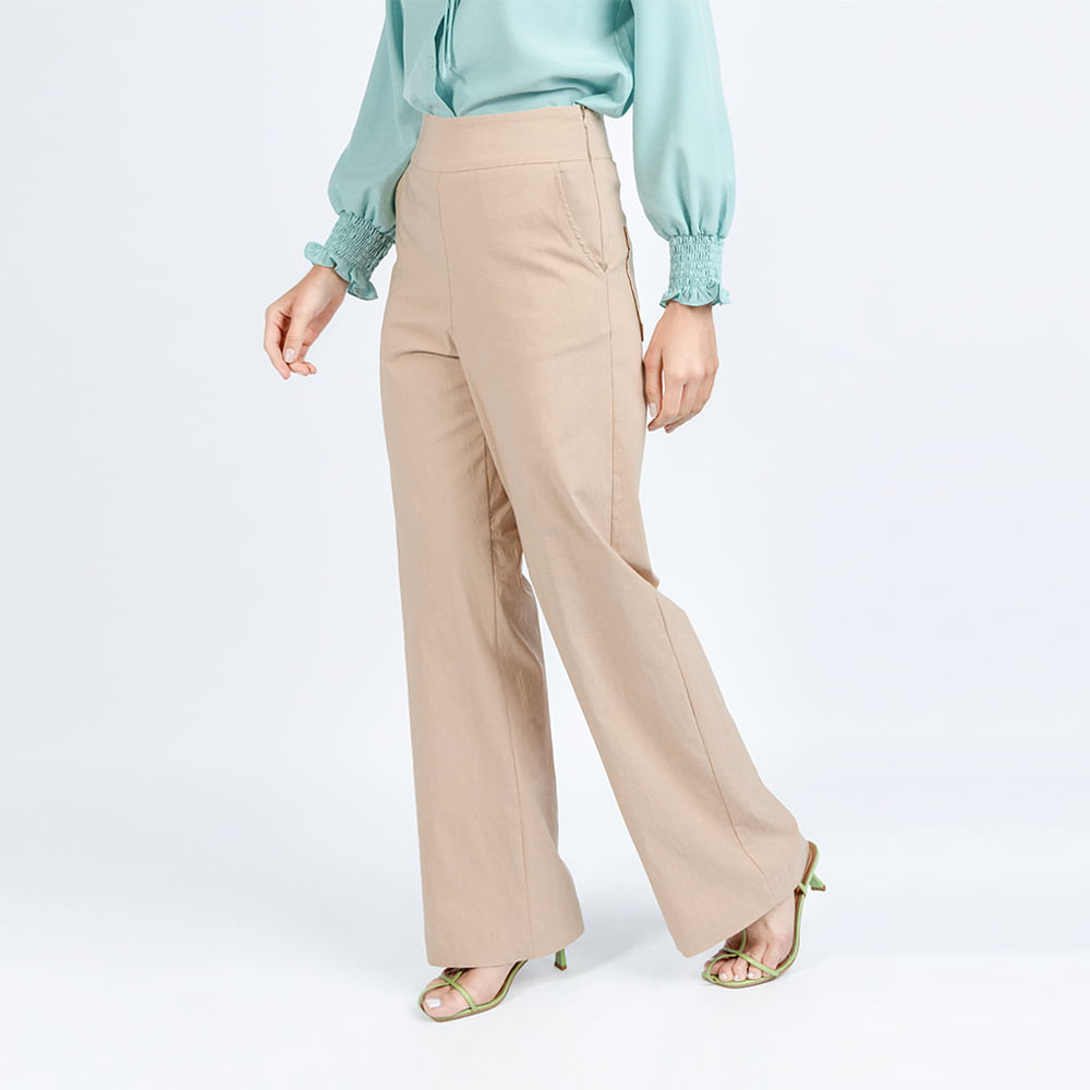 CALÇA PANTALONA COM BOLSO