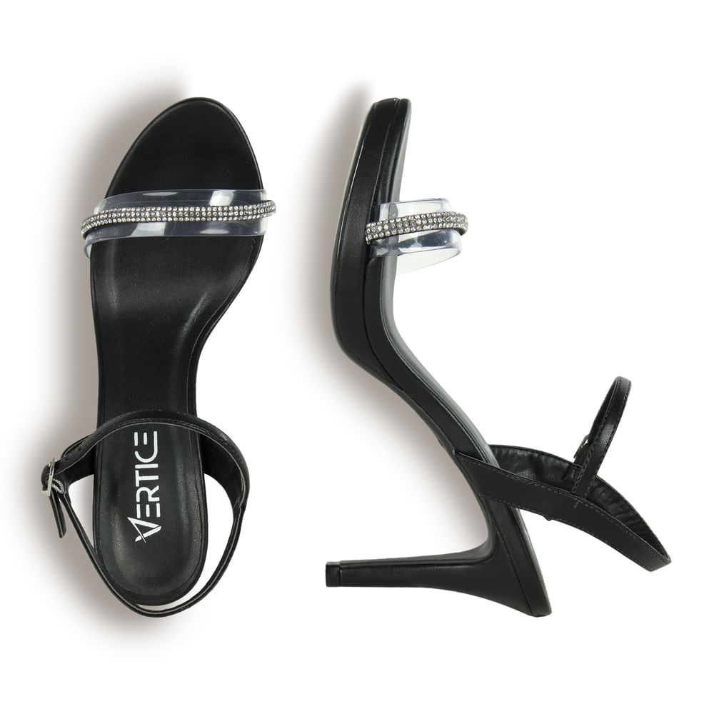 Sandália Meia Pata Embutida Salto Fino