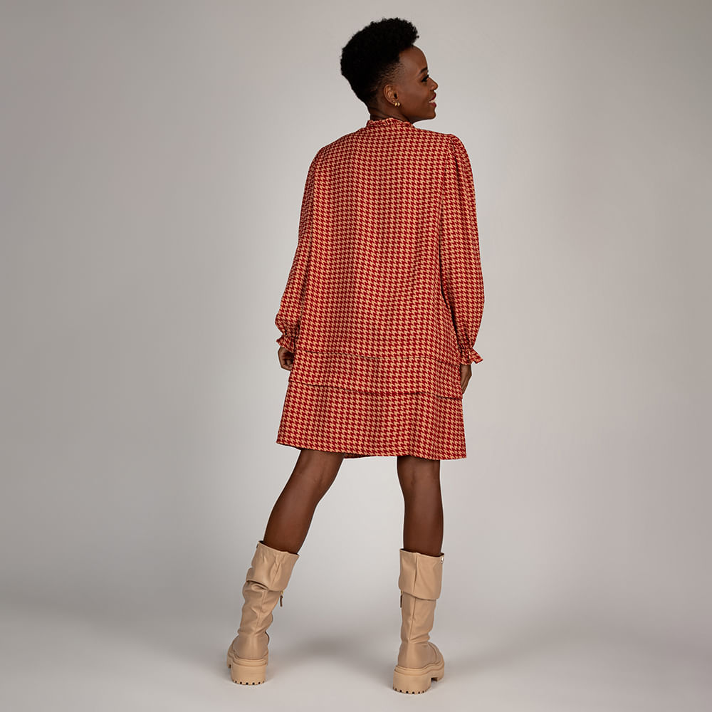 Chemise Curta Manga Longa Caramelo