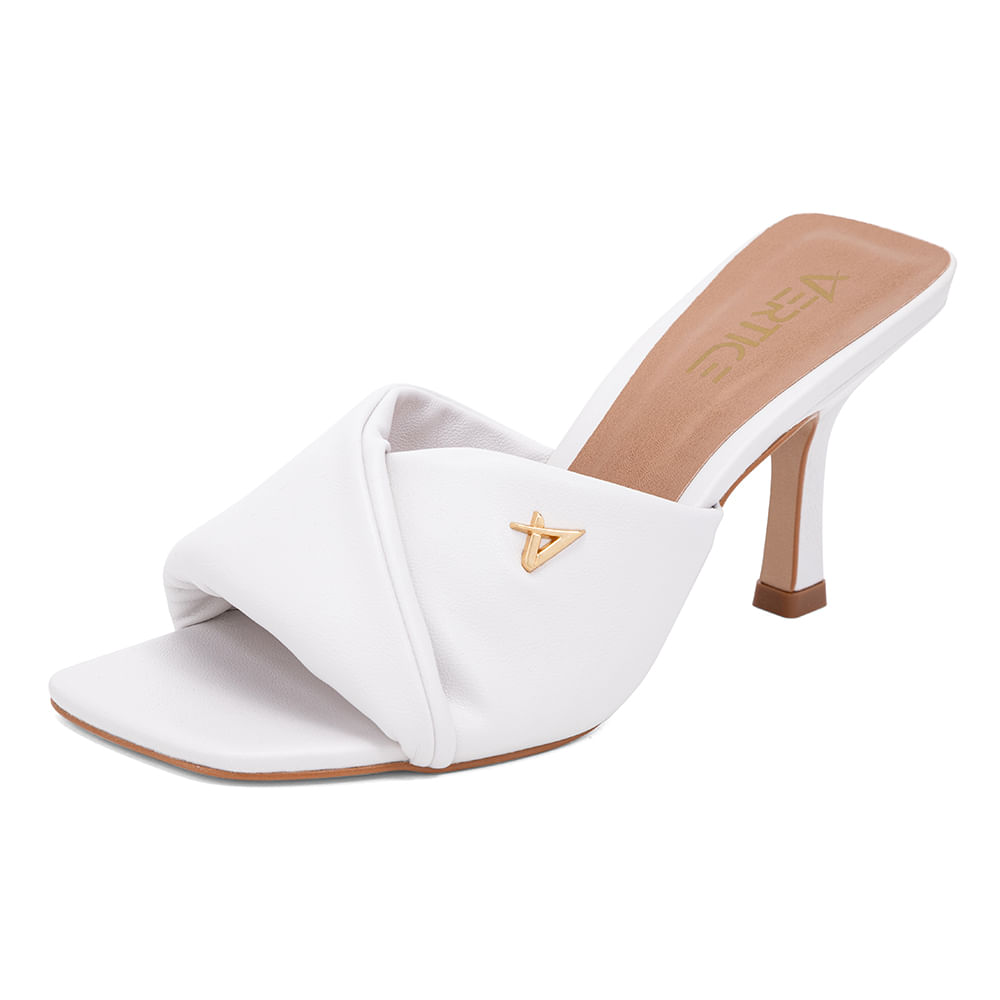 Tamanco Mule Salto Fino Soft Offwhite