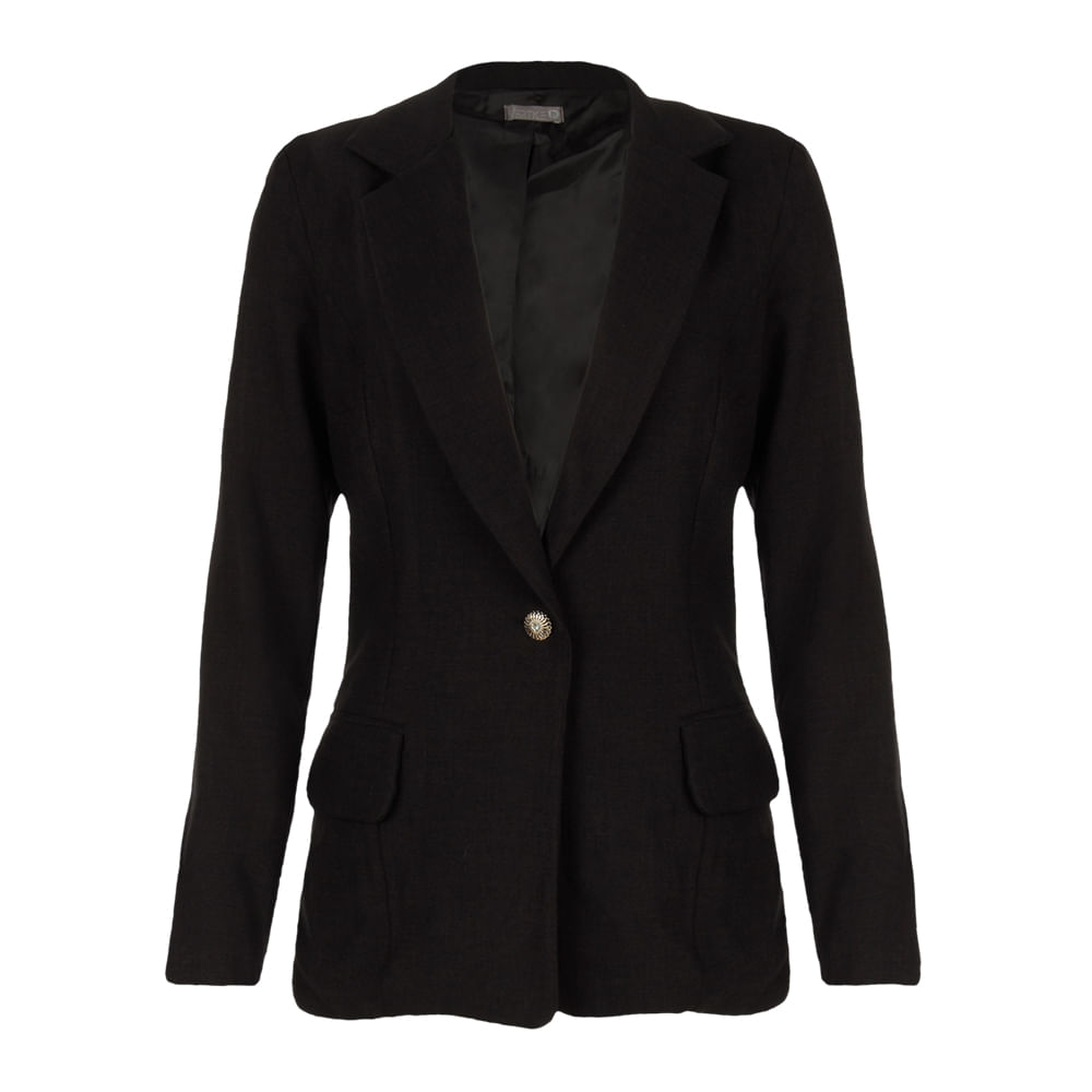 Blazer Boyfriend Alfaiataria Preto