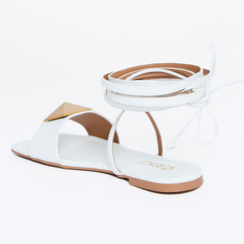 Rasteira Amarração Tacha Branco