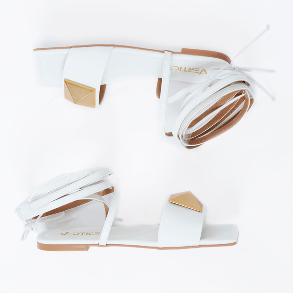 Rasteira Amarração Tacha Branco