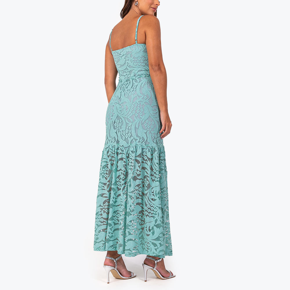 Vestido Renda Alcinha Verde