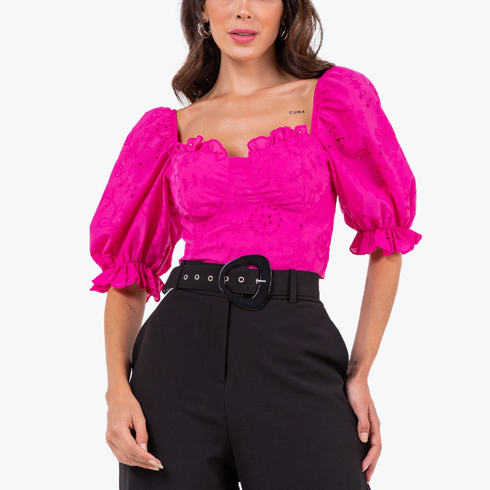 Blusa Corpete Laise Pink P